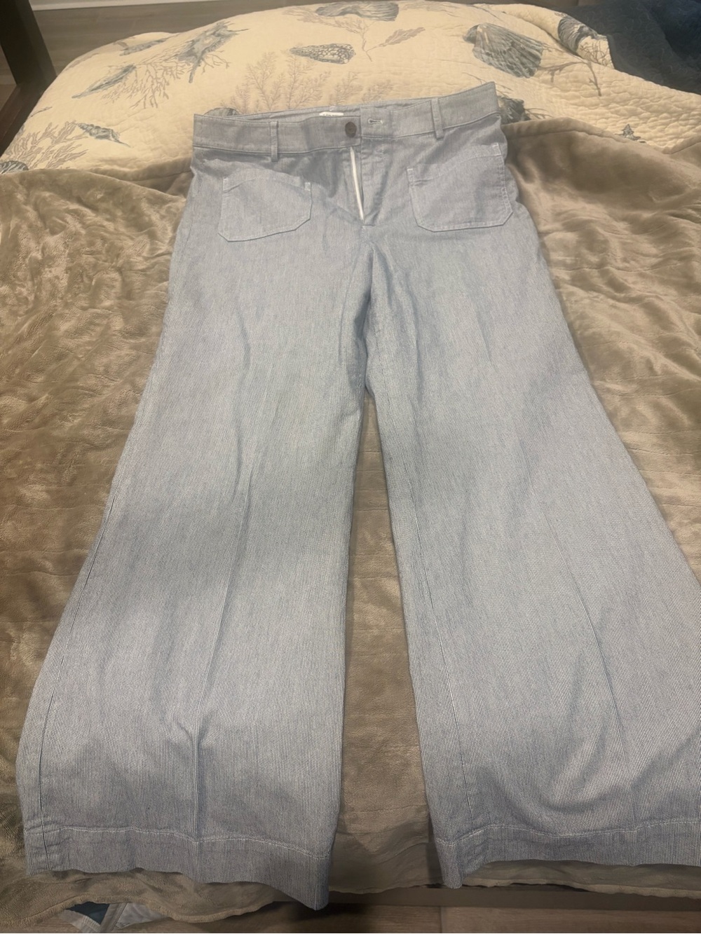 J. Crew light blue pinstripe jacket